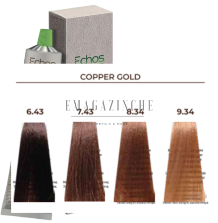 EchosLine Професионална Крем боя Медно златни тонове 100 мл. Echos Color Professional Cream Copper Gold