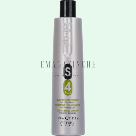 Echos Line Шампоан за мазна коса и скалп 350/1000 мл. S4 Plus Sebum Control shampoo