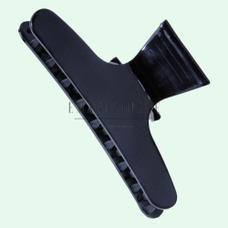 Farcom Фризьорска пластмасова черна щипка - Hair clip Black