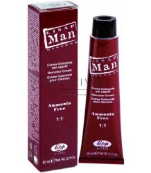 Lisap Man Безамонячна крем боя 5 мин. + активатор ( 50014 ) с жен-шен за мъже 60+60 мл. Coloring hair cream