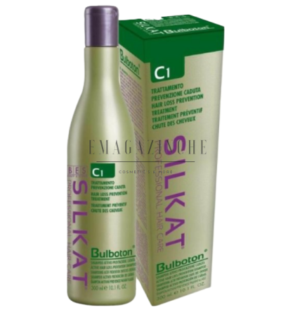 Bes Шампоан против косопад 300/1000 мл. Bulboton Silkat C1 Active Hair Loss Prevention shampoo /Cr