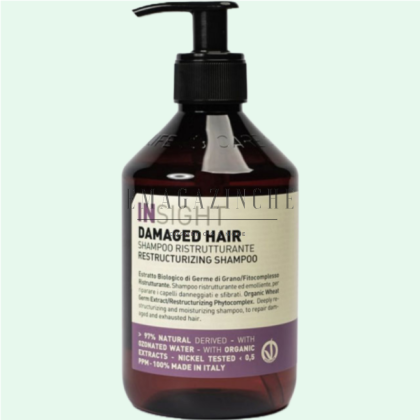 Rolland Insight Възстановяващ шампоан за увредена коса 400/900 мл. Damaged hair Restructurizing Shampoo