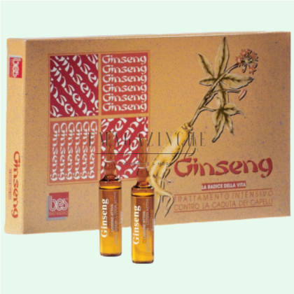 Bes Активен лосион против косопад и за ускорен растеж на косата с Жен-шен 12 х 10 мл. Lotion Active Au Ginseng