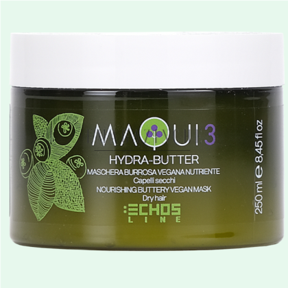 EchosLine Maqui 3 Hydra-Butter Nourishing Buttery Vegan Mask Dry Hair 250/1000 ml.