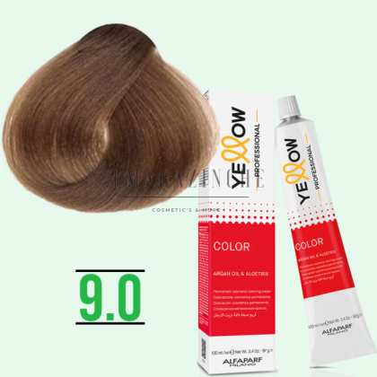 Yellow Професионална боя за коса с алое вера и пшеничен зародиш Натурални 100 мл Alfaparf Yellow Hair Coloring Cream
