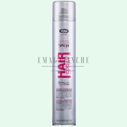 Lisap Професионален хидратиращ лак със силна фиксация 500 мл. High Tech Hair Spray Professional strong hold hairspray