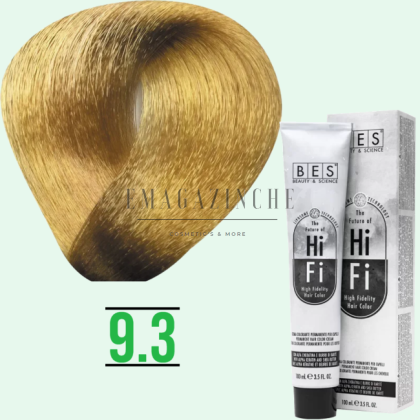 Bes Професионална боя за коса златни, златно медни, табакови тонове 100 мл. Bes HI-FI hair color Dorati, Rame Dorati, Tabacco