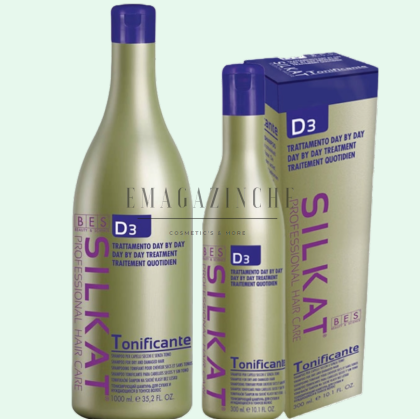 Bes Тонизиращ шампоан за суха и увредена коса 300/1000 мл. Silkat D3 Day by day Shampoo Tonificante