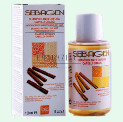 Bes Sebagen Shampoo Antidandruff for oily hair 150 ml.
