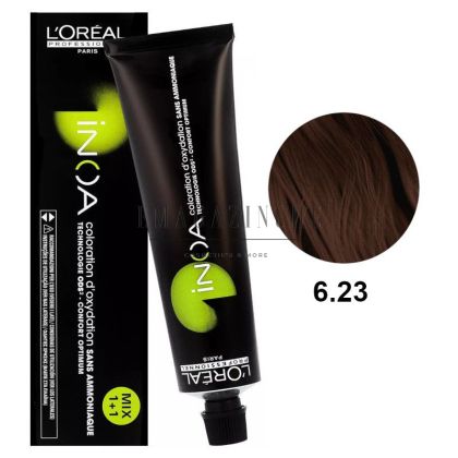 L'Oréal Professionnel Трайна безамонячна боя Inoa - Студени кестеняви/бежови тонове 60 мл.