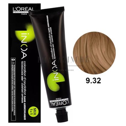 L'Oréal Professionnel Трайна безамонячна боя Inoa - Топли кестеняви/бежови тонове 60 мл.
