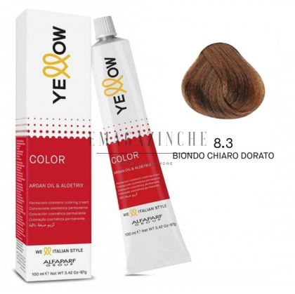 Yellow Професионална боя за коса с алое вера и пшеничен зародиш 100 мл Alfaparf Yellow Hair Coloring Cream