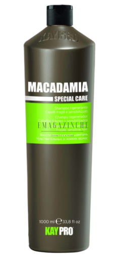 KayPro Овлажняващ шампоан за чувствителна коса с макадамия 350/1000 мл. Macadamia Speciale care Regenerating shampoo for sensitive hair