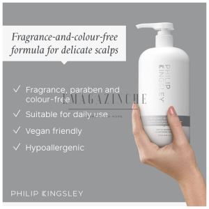 Philip Kingsley Нежен шампоан без цвят и аромат за деликатен скалп 250 мл. No scent, no colour Shampoo