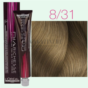 L’Oréal Professionnel Dia Richesse Semi-permanent ammonia-free color cream warm blond tones 50 ml.