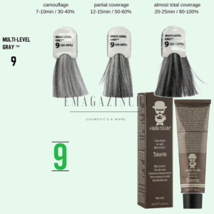 #Barba Italiana Боя за коса за мъже с матиращ ефект 60 мл. Multi-Level Grey™ hair color cream TINTORETTO