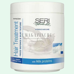 Seri Cosmetics Маска за къдрава и буйна коса с млечни протеини 1000 мл. Natural line Hair Treatment – Natural Balance & Vitality