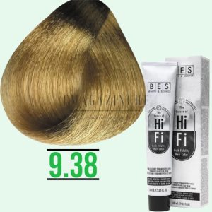 Bes Професионална боя за коса златно бежови и изсветляващи тонове 100 мл. Bes HI-FI hair color Dorati Beige, Superschiarenti /Cr
