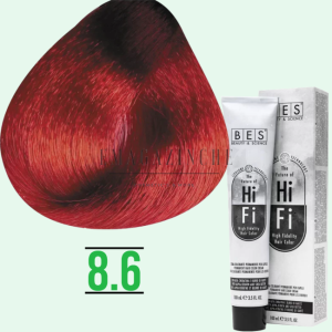 Bes Професионална боя за коса Интензивно червени и червено медни тонове 100 мл. Bes HI-FI hair color Rossi Intensi, Rossi Ramati /Crs