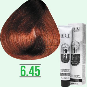 Bes Професионална боя за коса медни, медно-махагон, махагон-червени тонове 100 мл. Bes HI-FI hair color Mogano Rossi, Rame Mogano, Ramatt