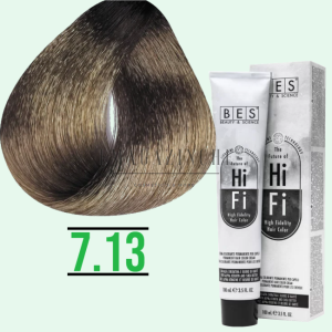 Bes Професионална боя за коса руси,пепеляви, табакови тонове 100 мл. Bes HI-FI hair color Dorato, Tabacco /Cr