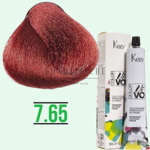 Kezy Професионална крем боя 100 мл. Червени нюанси Permanent cream Color Vivo