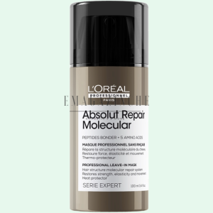 L’Oréal Professionnel Мултифункционална маска без отмиване за молекулярно възстановяване на увредената структура на косата 100 мл Absolut Repair Molecular Leave-In Mask