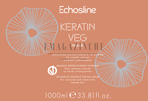 EchosLine Реконструираща маска с кератин  500/1000 мл. Keratin Veg Restructuring mask