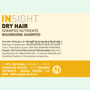 Rolland Insight Подхранващ шампоан за суха коса 400/900 мл.Dry Hair Nourishing Shampoo