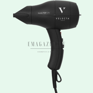 Velecta Paris Professional quality hairdryer compact and ionic to avoid frizzes ICONIC TGR 1.7 i INTENSE BLACK