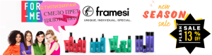 15 % отстъпка на селектирани продукти с марка Framesi